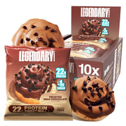 Legendary Foods Cinnamon Roll 22g bar, wrapped, convenient on-the-go protein snack.