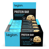 LEGION chocolate chip cookie dough bar wrapped for quick protein on the go