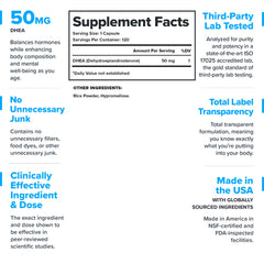 LEGION DHEA capsules close-up highlight clean, high-quality formula.