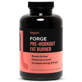 Legion Forge Fasted Fat Burner bottle front—natural formula for workouts