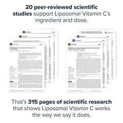 LEGION Liposomal Vitamin C label with transparent ingredient listing
