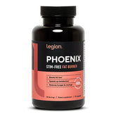 Legion Phoenix bottle front view, premium packaging for easy purchase.