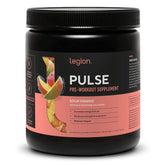 LEGION Pulse Sour Mango tub showing natural sweetness for a workout energy boost