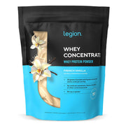 LEGION Whey Protein vanilla powder for smooth post-workout shakes.