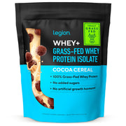 LEGION Whey+ grass-fed milk bottle illustrating natural protein source