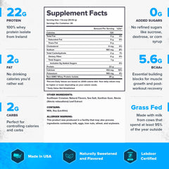 LEGION Whey+ grass-fed milk from Ireland source emphasis