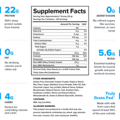 LEGION Whey+ ingredient label shows transparent, clean ingredients for mindful nutrition.