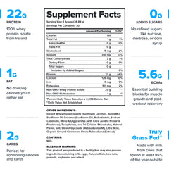 LEGION Whey+ side label shows 22 g protein per serving