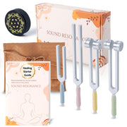 LEGUANG tuning forks set with activator and vegan pouch for mindful practice