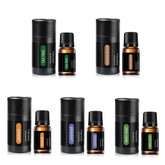 LEHOYIANG amber bottle packaging protects oil quality and is gift-ready.