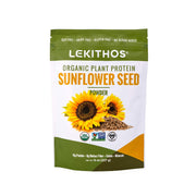 Lekithos Organic Sunflower Protein jar front for smoothies and shakes