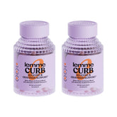 Lemme Curb bottle pouring, showcasing convenient daily dosing for cravings support.