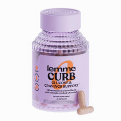Lemme Curb Cravings bottle for convenient daily appetite control.