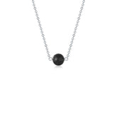 Lenoup lava stone diffuser necklace close-up shows the bead ready to diffuse essential oils.