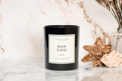 LEOBEN COMPANY 9oz candle wax-pour closeup highlights smooth scent release.