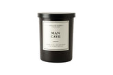 Leoben Company masculine aroma candle bottle close-up for refined ambiance