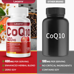 Leozmr CoQ10 omega-3 softgel illustrating heart health and better sleep potential