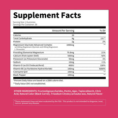 Close-up of raspberry gummies highlighting sugar-free vegan-friendly formula