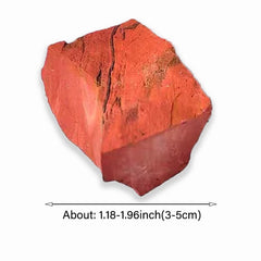 LERSUSI Red Jasper rough crystal with natural patterns for decor and grounding