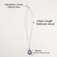 Close-up of durable stainless steel cage necklace detail