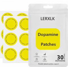 LERXLK Dopamine Patches pack overview highlighting plant-based mood support.