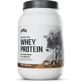 Levels grass-fed whey tub front, premium packaging for post-workout fueling.