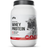 Levels Nutrition grass-fed whey protein bottle highlights clean ingredients for daily fueling