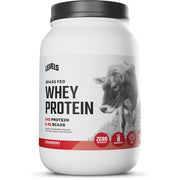 Levels Nutrition grass-fed whey protein bottle highlights clean ingredients for daily fueling