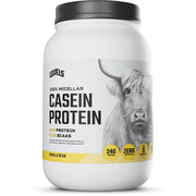 Levels Nutrition Vanilla Bean Casein tub for steady overnight protein.