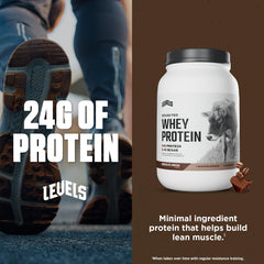 Levels Whey no artificials label indicating a natural protein option.