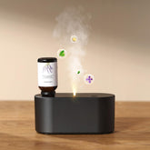 Levoair waterless diffuser emits nano mist for fast, pure aroma in bedrooms.