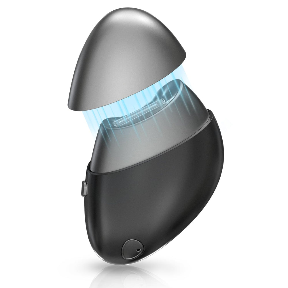 LE.VOLIFE electric nail clipper with magnetic cover for safe storage and quiet operation.