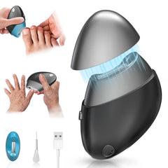 LE.VOLIFE electric nail clipper side view shows portable power for on-the-go use