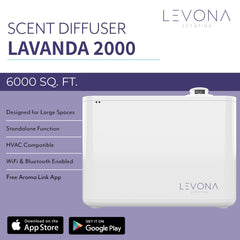 LEVONA SCENT Lavanda 2000 air diffusion without water reduces mess