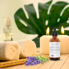 Levona Scent Restful Lavender packaging for premium display and gift-ready set.