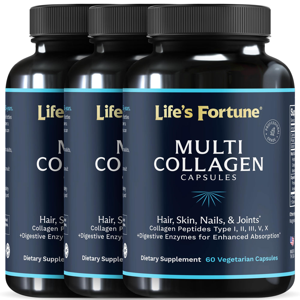 Lewis Labs Enhanced Collagen Pills bottle pour showing easy-dose capsules for joint support.