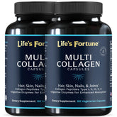 Lewis Labs Multi Collagen Peptides bottle front with unflavored capsules for skin and joints.