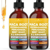 Liberty Lifestyle Maca Root Liquid Drops bottle highlights energy and balance for daily wellness