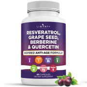 Liberty Lifestyle Resveratrol Berberine bottle pour for daily supplement use.