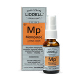 Liddell homeopathic menopause spray bottle shown for natural symptom support