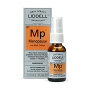 Liddell homeopathic menopause spray bottle shown for natural symptom support