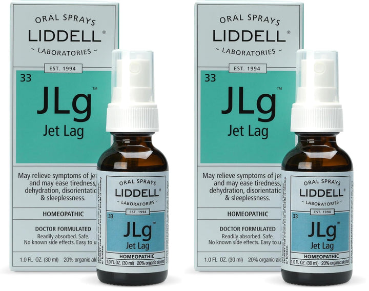 Liddell Jet Lag Remedy bottle front view for on-the-go relief