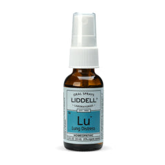 Liddell Lung Distress spray under tongue highlights fast-acting delivery