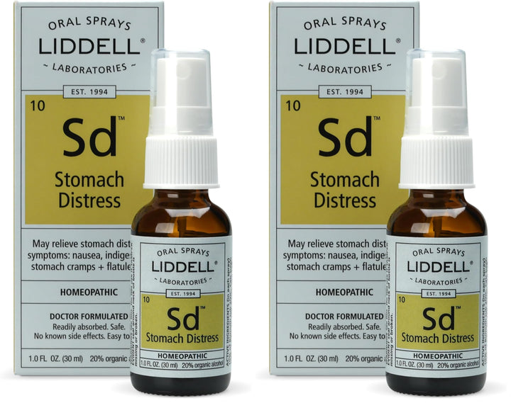 Liddell stomach distress bottle front view for quick reference during use