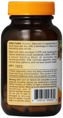 Lidtke 5-HTP bottle back with supplement facts and usage ideas