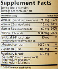 Lidtke L-Tryptophan Complete packaging back view conveys trusted supplement option