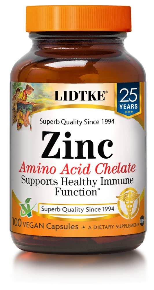 Lidtke Zinc 100 VegCap capsule for daily mineral support