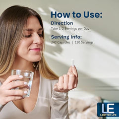 Close-up of Life Enhancement potassium capsules in veggie shells