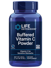 Life Extension Buffered Vitamin C Powder jar front for daily gentle use