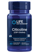 Life Extension Citicoline bottle front view promotes focus and mental clarity